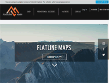 Tablet Screenshot of flatlinemaps.com